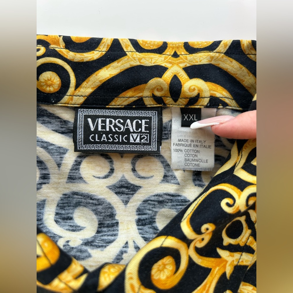 Authentic Versace Print Button Up - Picture 3 of 8